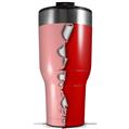 Skin Wrap Decal for 2017 RTIC Tumblers 40oz Ripped Colors Pink Red (TUMBLER NOT INCLUDED)