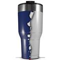 Skin Wrap Decal for 2017 RTIC Tumblers 40oz Ripped Colors Blue Gray (TUMBLER NOT INCLUDED)