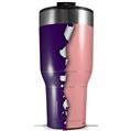 Skin Wrap Decal for 2017 RTIC Tumblers 40oz Ripped Colors Purple Pink (TUMBLER NOT INCLUDED)