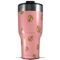Skin Wrap Decal for 2017 RTIC Tumblers 40oz Anchors Away Pink (TUMBLER NOT INCLUDED)