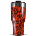 Skin Wrap Decal for 2017 RTIC Tumblers 40oz Scattered Skulls Red (TUMBLER NOT INCLUDED)