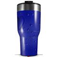 Skin Wrap Decal for 2017 RTIC Tumblers 40oz Raining Blue (TUMBLER NOT INCLUDED)
