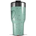 Skin Wrap Decal for 2017 RTIC Tumblers 40oz Raining Seafoam Green (TUMBLER NOT INCLUDED)