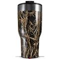 Skin Wrap Decal for 2017 RTIC Tumblers 40oz WraptorCamo Grassy Marsh Camo Dark Gray (TUMBLER NOT INCLUDED)