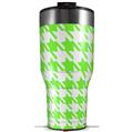 Skin Wrap Decal for 2017 RTIC Tumblers 40oz Houndstooth Neon Lime Green (TUMBLER NOT INCLUDED)