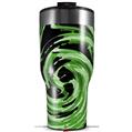 Skin Wrap Decal for 2017 RTIC Tumblers 40oz Alecias Swirl 02 Green (TUMBLER NOT INCLUDED)