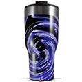 Skin Wrap Decal for 2017 RTIC Tumblers 40oz Alecias Swirl 02 Blue (TUMBLER NOT INCLUDED)
