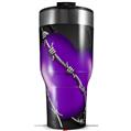 Skin Wrap Decal for 2017 RTIC Tumblers 40oz Barbwire Heart Purple (TUMBLER NOT INCLUDED)