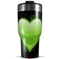 Skin Wrap Decal for 2017 RTIC Tumblers 40oz Glass Heart Grunge Green (TUMBLER NOT INCLUDED)