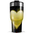 Skin Wrap Decal for 2017 RTIC Tumblers 40oz Glass Heart Grunge Yellow (TUMBLER NOT INCLUDED)
