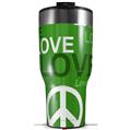 Skin Wrap Decal for 2017 RTIC Tumblers 40oz Love and Peace Green (TUMBLER NOT INCLUDED)
