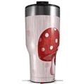 Skin Wrap Decal for 2017 RTIC Tumblers 40oz Mushrooms Red (TUMBLER NOT INCLUDED)