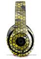 WraptorSkinz Skin Decal Wrap compatible with Beats Studio 2 and 3 Wired and Wireless Headphones HEX Mesh Camo 01 Yellow Skin Only HEADPHONES NOT INCLUDED