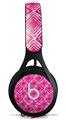WraptorSkinz Skin Decal Wrap compatible with Beats EP Headphones Wavey Fushia Hot Pink Skin Only HEADPHONES NOT INCLUDED