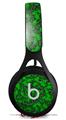 WraptorSkinz Skin Decal Wrap compatible with Beats EP Headphones Scattered Skulls Green Skin Only HEADPHONES NOT INCLUDED