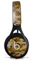 WraptorSkinz Skin Decal Wrap compatible with Beats EP Headphones HEX Mesh Camo 01 Orange Skin Only HEADPHONES NOT INCLUDED