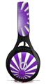 WraptorSkinz Skin Decal Wrap compatible with Beats EP Headphones Rising Sun Japanese Flag Purple Skin Only HEADPHONES NOT INCLUDED