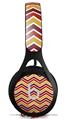 WraptorSkinz Skin Decal Wrap compatible with Beats EP Headphones Zig Zag Yellow Burgundy Orange Skin Only HEADPHONES NOT INCLUDED
