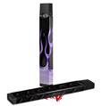 Skin Decal Wrap 2 Pack for Juul Vapes Metal Flames Purple JUUL NOT INCLUDED