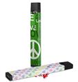 Skin Decal Wrap 2 Pack for Juul Vapes Love and Peace Green JUUL NOT INCLUDED