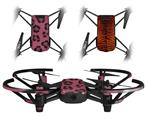 Skin Decal Wrap 2 Pack for DJI Ryze Tello Drone Leopard Skin Pink DRONE NOT INCLUDED