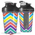 Decal Style Skin Wrap works with Blender Bottle 20oz Zig Zag Colors 04 (BOTTLE NOT INCLUDED)