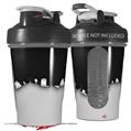 Decal Style Skin Wrap works with Blender Bottle 20oz Ripped Colors Black Gray (BOTTLE NOT INCLUDED)