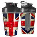 Decal Style Skin Wrap works with Blender Bottle 20oz Painted Faded and Cracked Union Jack British Flag (BOTTLE NOT INCLUDED)