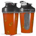 Decal Style Skin Wrap works with Blender Bottle 20oz Anchors Away Burnt Orange (BOTTLE NOT INCLUDED)