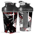 Decal Style Skin Wrap works with Blender Bottle 20oz Abstract 02 Red (BOTTLE NOT INCLUDED)