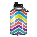 Skin Decal Wrap for 2017 RTIC One Gallon Jug Zig Zag Colors 04 (Jug NOT INCLUDED) by WraptorSkinz