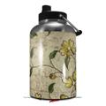 Skin Decal Wrap for 2017 RTIC One Gallon Jug Flowers and Berries Yellow (Jug NOT INCLUDED) by WraptorSkinz