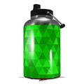Skin Decal Wrap for 2017 RTIC One Gallon Jug Triangle Mosaic Green (Jug NOT INCLUDED) by WraptorSkinz