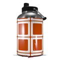 Skin Decal Wrap for 2017 RTIC One Gallon Jug Squared Burnt Orange (Jug NOT INCLUDED) by WraptorSkinz