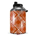 Skin Decal Wrap for 2017 RTIC One Gallon Jug Wavey Burnt Orange (Jug NOT INCLUDED) by WraptorSkinz