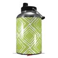 Skin Decal Wrap for 2017 RTIC One Gallon Jug Wavey Sage Green (Jug NOT INCLUDED) by WraptorSkinz