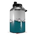 Skin Decal Wrap for 2017 RTIC One Gallon Jug Ripped Colors Gray Seafoam Green (Jug NOT INCLUDED) by WraptorSkinz