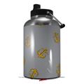 Skin Decal Wrap for 2017 RTIC One Gallon Jug Anchors Away Gray (Jug NOT INCLUDED) by WraptorSkinz