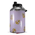 Skin Decal Wrap for 2017 RTIC One Gallon Jug Anchors Away Lavender (Jug NOT INCLUDED) by WraptorSkinz