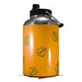 Skin Decal Wrap for 2017 RTIC One Gallon Jug Anchors Away Orange (Jug NOT INCLUDED) by WraptorSkinz