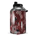 Skin Decal Wrap for 2017 RTIC One Gallon Jug HEX Mesh Camo 01 Red (Jug NOT INCLUDED) by WraptorSkinz