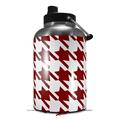 Skin Decal Wrap for 2017 RTIC One Gallon Jug Houndstooth Red Dark (Jug NOT INCLUDED) by WraptorSkinz