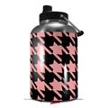 Skin Decal Wrap for 2017 RTIC One Gallon Jug Houndstooth Pink on Black (Jug NOT INCLUDED) by WraptorSkinz