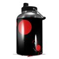 Skin Decal Wrap for 2017 RTIC One Gallon Jug Lots of Dots Red on Black (Jug NOT INCLUDED) by WraptorSkinz