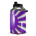 Skin Decal Wrap for 2017 RTIC One Gallon Jug Rising Sun Japanese Flag Purple (Jug NOT INCLUDED) by WraptorSkinz