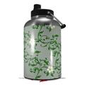 Skin Decal Wrap for 2017 RTIC One Gallon Jug Victorian Design Green (Jug NOT INCLUDED) by WraptorSkinz