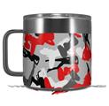 Skin Decal Wrap for Yeti Coffee Mug 14oz Sexy Girl Silhouette Camo Red - 14 oz CUP NOT INCLUDED by WraptorSkinz