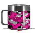 Skin Decal Wrap for Yeti Coffee Mug 14oz WraptorCamo Digital Camo Hot Pink - 14 oz CUP NOT INCLUDED by WraptorSkinz