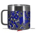 Skin Decal Wrap for Yeti Coffee Mug 14oz WraptorCamo Old School Camouflage Camo Blue Royal - 14 oz CUP NOT INCLUDED by WraptorSkinz