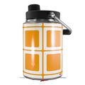 Skin Decal Wrap for Yeti Half Gallon Jug Squared Orange - JUG NOT INCLUDED by WraptorSkinz